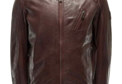 Brown Leather Jacket Man