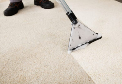 How do you deep clean carpets at home?