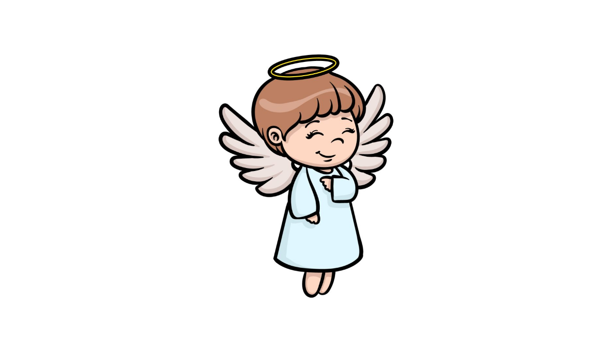 How to Draw A Cartoon Angel Easily