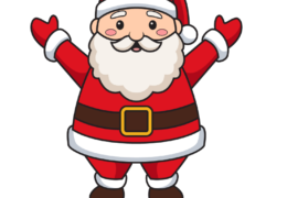 How to draw a Santa Claus