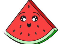 How to draw a watermelon