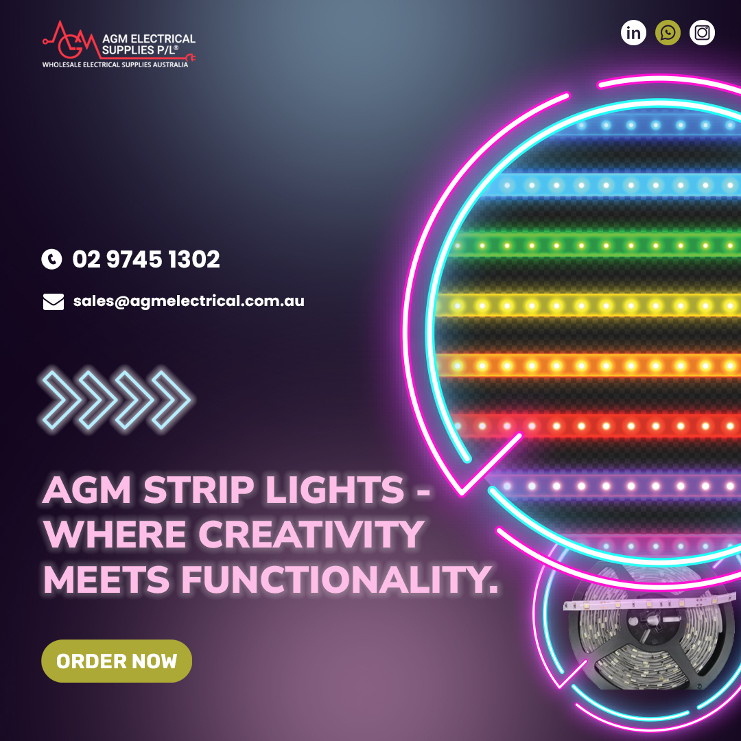 “Crafting Ambiance with AGM Electrical Supplies LED Strip Lights: The Art of Functional Illumination”