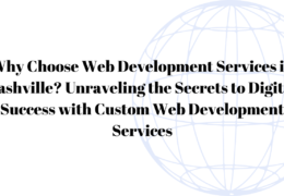 Why Choose Web Development Services in Nashville? Unraveling the Secrets to Digital Success with Custom Web Development Services