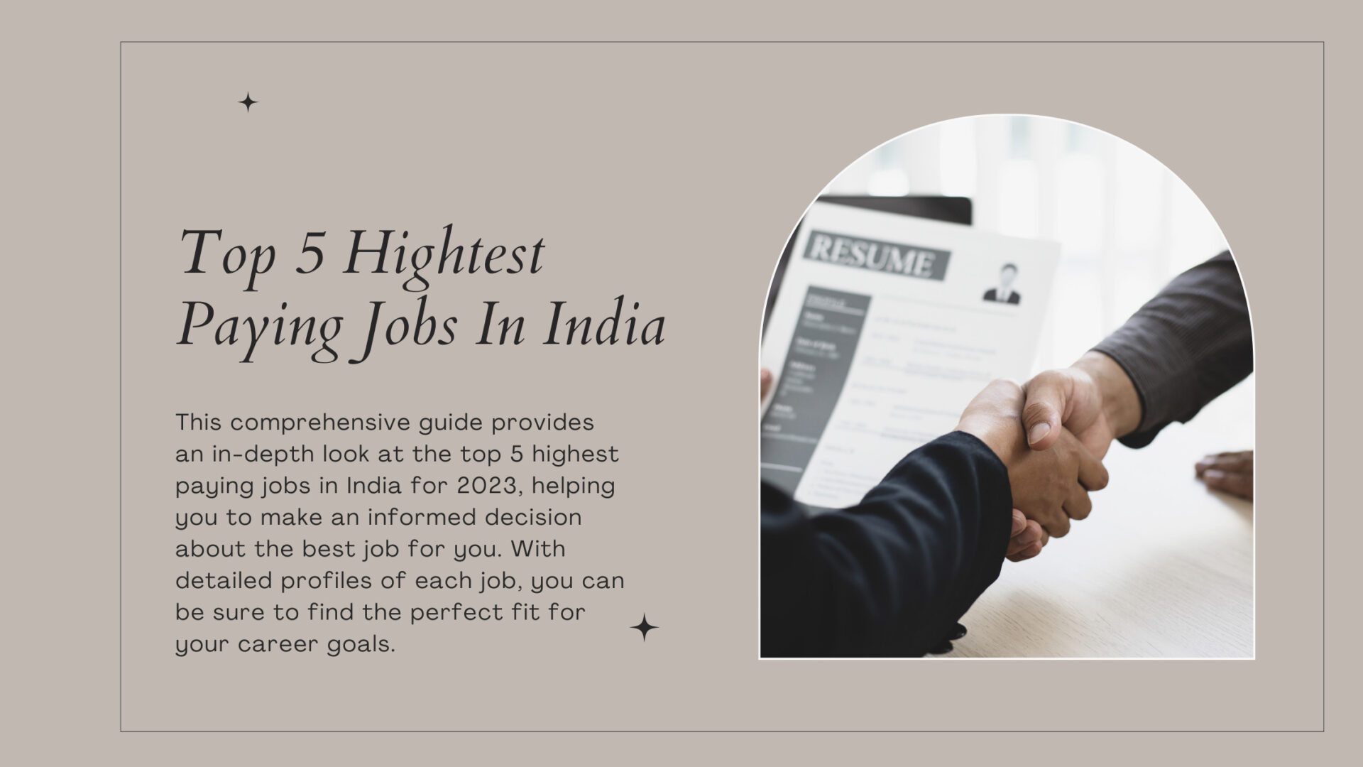 Top 5 Highest Paying Jobs in India for 2023